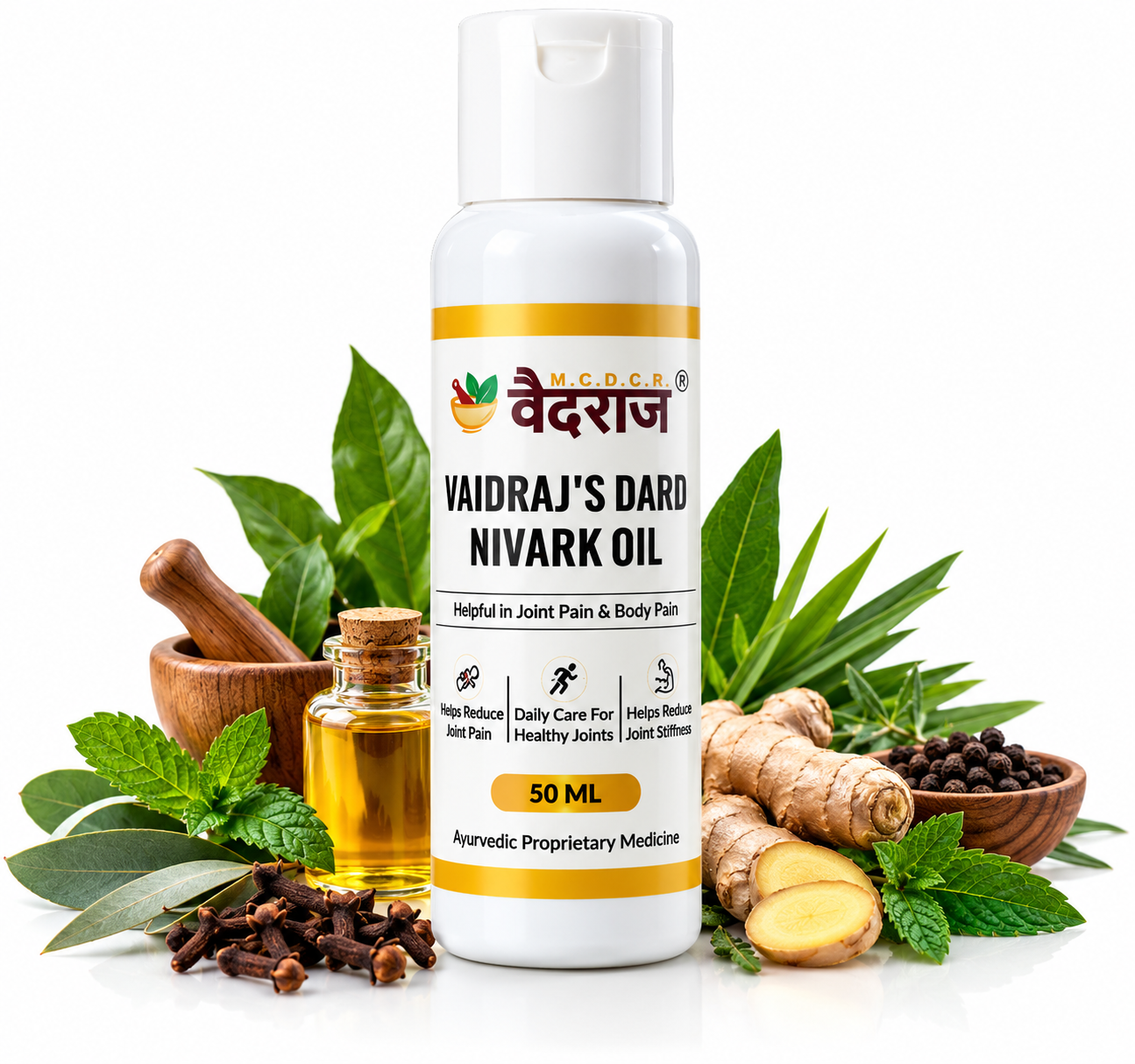 Vaidraj’s Dard Nivark Oil – Ayurvedic Joint & Muscle Comfort Oil | 50 ml