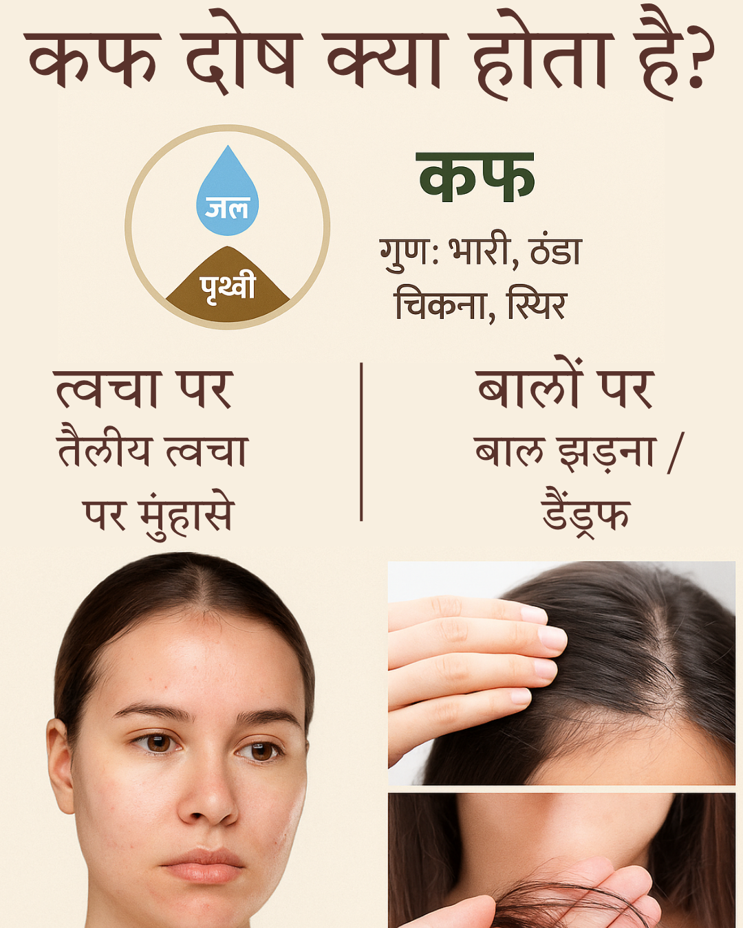 "कफ दोष क्या है? त्वचा और बालों पर इसका प्रभाव आयुर्वेद के अनुसार"